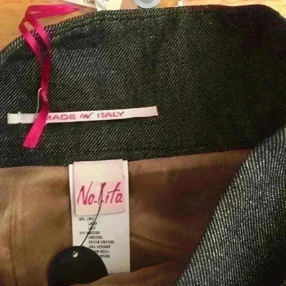 A line black chambray skirt. NEW WITH TAGS - Picture 5 of 7